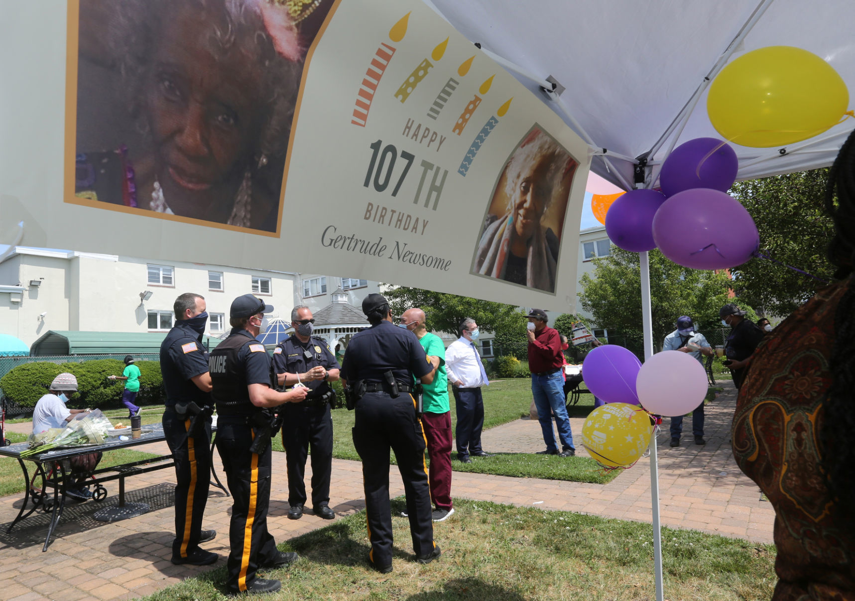 Gertrude Newsome turns 107
